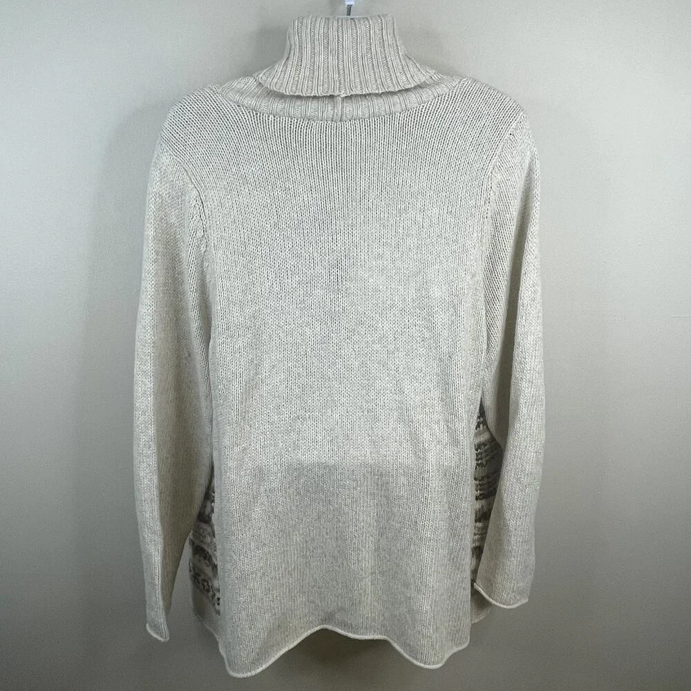 St Johns Bay Womens Shawl Collar Nordic Neutral Sweater 2X Cardigan Comfy Cozy - Picture 4 of 10